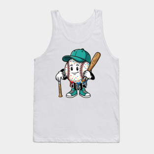 Drip Baseball Cartoon Youth – Cool Baseball Lifestyle - drip baseball Tank Top