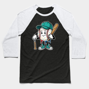 Drip Baseball Cartoon Youth – Cool Baseball Lifestyle - drip baseball Baseball T-Shirt