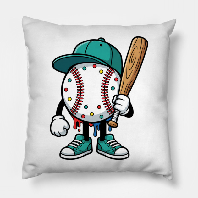Drip - Baseball Pillow by ArtistTee ⭐⭐⭐⭐⭐