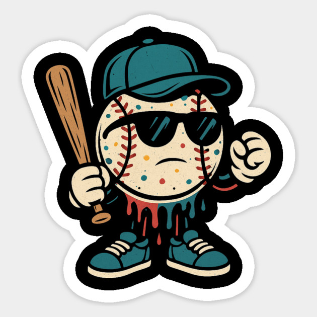 Baseball Lifestyle 101 Apparel Youth Drip Baseball Kids Men - Drip Time Gift Sticker by ArtistTee ⭐⭐⭐⭐⭐