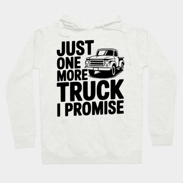 Just One More Truck I Promise Hoodie by Frank Ring