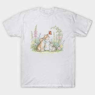 Tom, Moppet and Mittens Kitten - Beatrix Potter T-Shirt