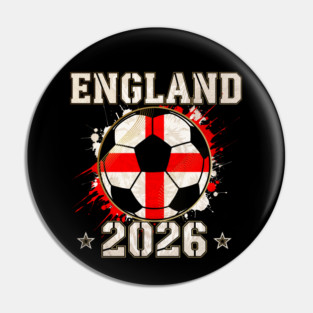 England Soccer Ball North America World Cup 2026 - English Fan Gift Pin