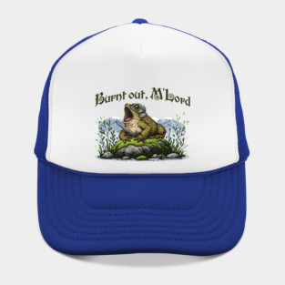 Toad in Armor announcing "Burnt out, M'Lord" Hat