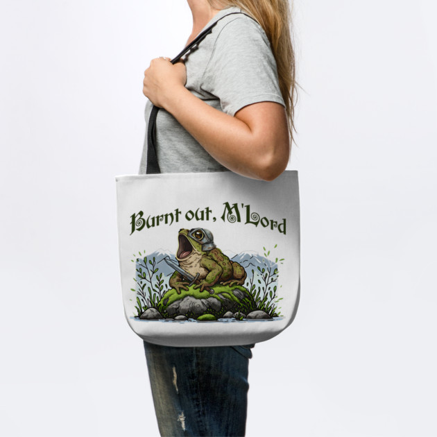 Toad in Armor announcing "Burnt out, M'Lord" by Luxinda