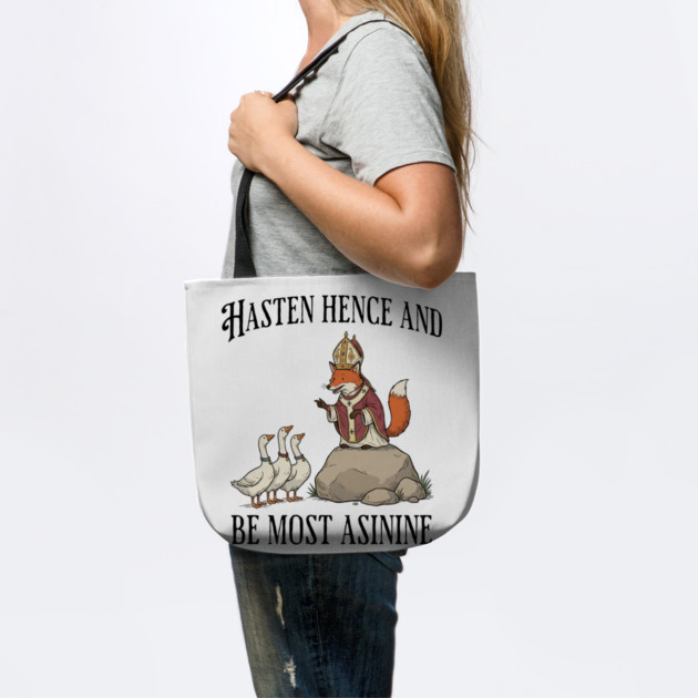 Bishop Fox Tells Goose Flock Hasten Hence and Be Most Asinine (Hurry Up and Be Silly) by Luxinda