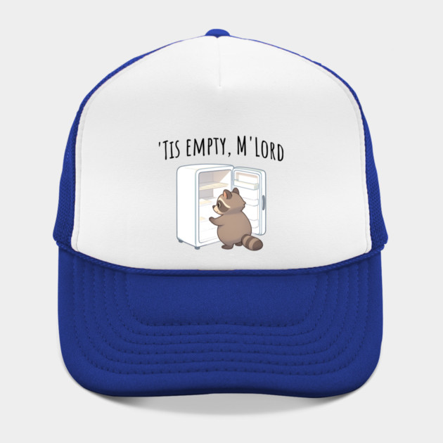 'Tis Empty, M'Lord, Cute Raccoon Medieval Twist on The Fridge Being Empty by Luxinda