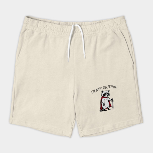 Knight Raccoon with sword: "I'm burnt out, M'Lord" meme by Luxinda