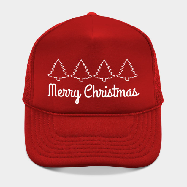 Minimalist Merry Christmas Tree Line by Creatifly Graphic Tees