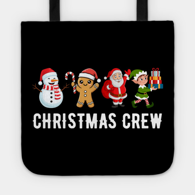 Cute Christmas Crew Tote by Creatifly Graphic Tees