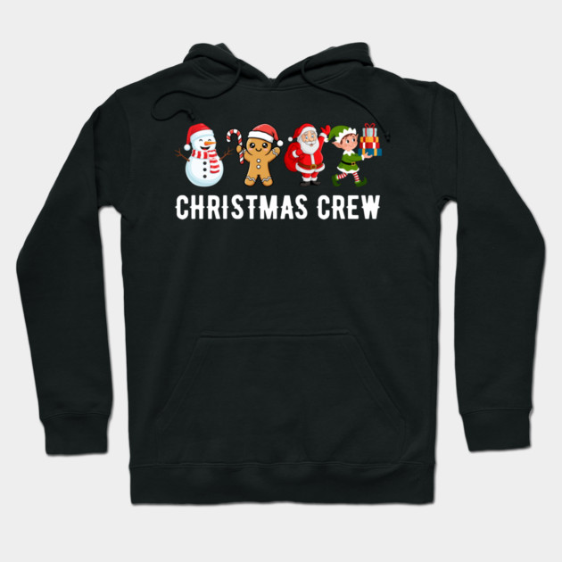 Cute Christmas Crew Hoodie by Creatifly Graphic Tees