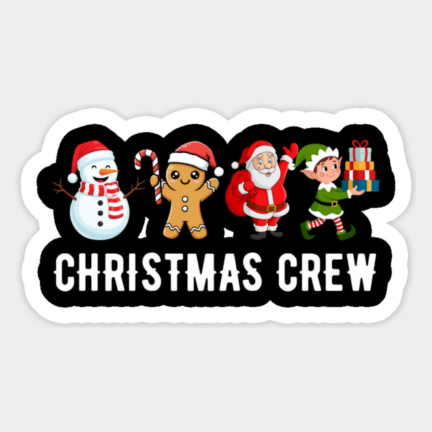 Cute Christmas Crew Magnet by Creatifly Graphic Tees