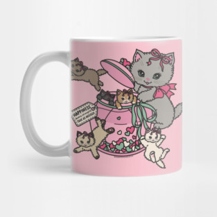kitty cat happiness jar Mug