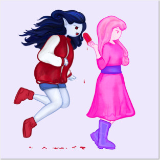 Come along with me … (Bubbline - fan art of Adventure Time’s Princess Bubblegum and Marceline the Vampire Queen) Posters and Art