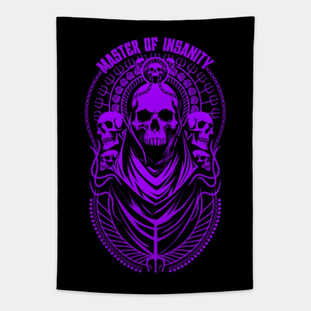 MASTER OF INSANITY Tapestry by artslaves