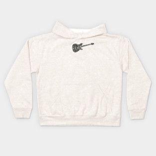Legends of Rock Guitar Typography Kids Hoodie