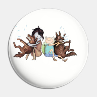 Things girls like - Adventure Time fan art of Marceline the Vampire Queen and Finn the human Pin