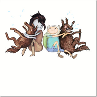 Things girls like - Adventure Time fan art of Marceline the Vampire Queen and Finn the human Posters and Art