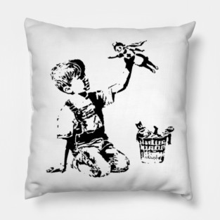 Superhero Nurse Banksy Pillow