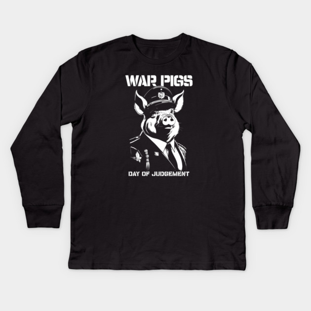 WAR PIGS Kids Long Sleeve T-Shirt by artslaves