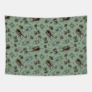 Beetle pattern - Insect collection Tapestry
