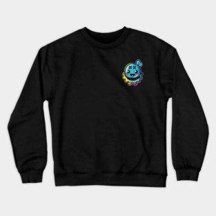 Kawaii Blob Aqua Droplet Crewneck Sweatshirt
