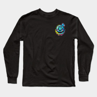 Kawaii Blob Aqua Droplet Long Sleeve T-Shirt