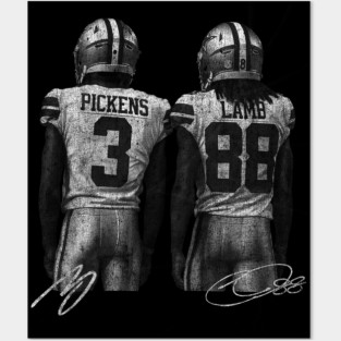 George Pickens Ceedee Lamb Vintage Posters and Art