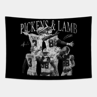 George Pickens Ceedee Lamb Vintage Tapestry