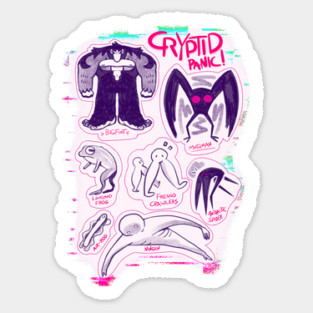 Cryptid panic Sticker