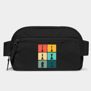Retro Pop Art Chess Pieces Colorful Board Game Player Bag