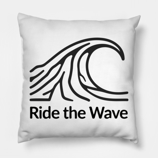 Ride the Wave Pillow by Urbanprint
