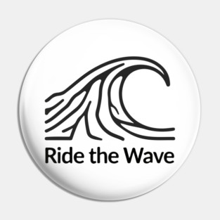 Ride the Wave Pin