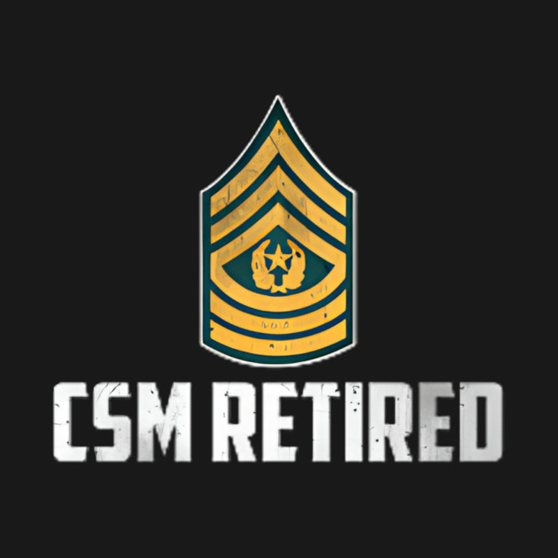 Retired E-9 Comd Sergeant Major Csm Rank Insignia - Retired Military ...