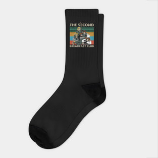 The Second Breakfast Club Vintage Retro Parody Socks