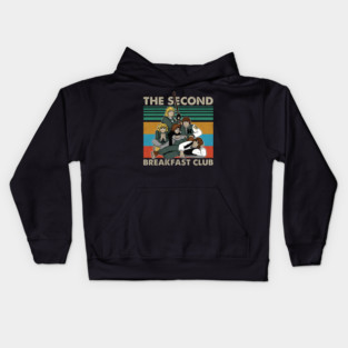 The Second Breakfast Club Vintage Retro Parody Kids Hoodie