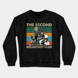 The Second Breakfast Club Vintage Retro Parody Crewneck Sweatshirt