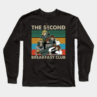 The Second Breakfast Club Vintage Retro Parody Long Sleeve T-Shirt
