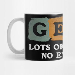 Gen X Lots Of Memories No Evidence Funny 80s Humor Mug