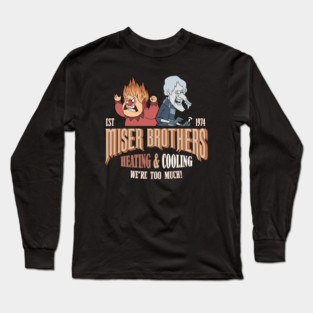 Retro Miser Brothers Heating and Cooling Long Sleeve T-Shirt