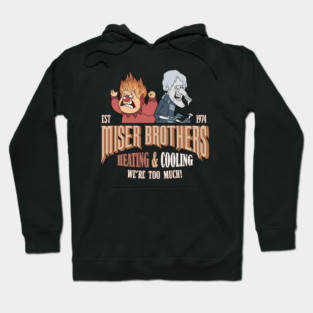 Retro Miser Brothers Heating and Cooling Hoodie