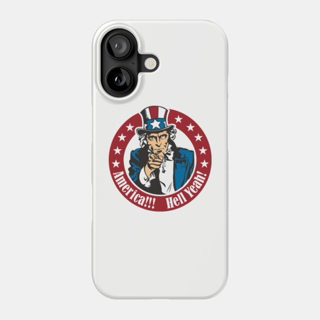America Hell Yeah Loud And Proud Patriotic Humor Phone Case by Anticorporati