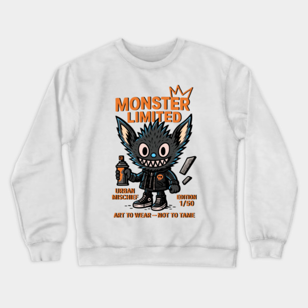 Monster Limited Edition Urban Mischief Funky Style Crewneck Sweatshirt by Art2Wear