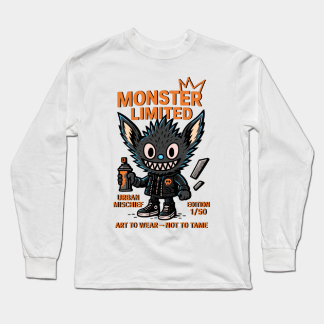 Monster Limited Edition Urban Mischief Funky Style Long Sleeve T-Shirt by Art2Wear