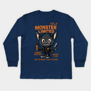 Monster Limited Edition Urban Mischief Funky Style Kids Long Sleeve T-Shirt