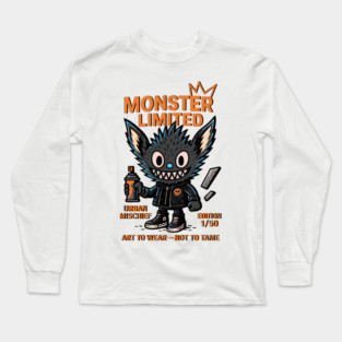 Monster Limited Edition Urban Mischief Funky Style Long Sleeve T-Shirt