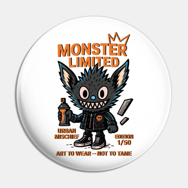 Monster Limited Edition Urban Mischief Funky Style Pin by Art2Wear