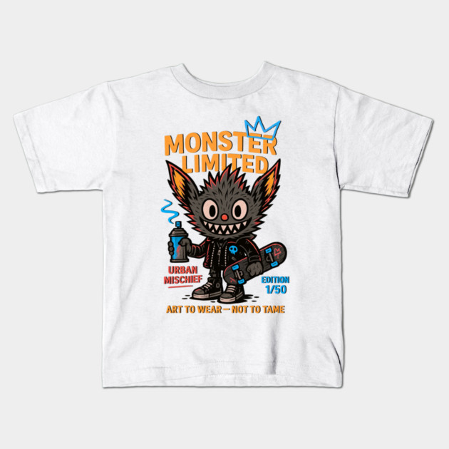 Monster Limited Edition Art to Wear - Not to Tame Kids T-Shirt by Art2Wear