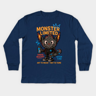 Monster Limited Edition Art to Wear - Not to Tame Kids Long Sleeve T-Shirt