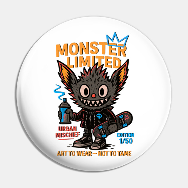 Monster Limited Edition Art to Wear - Not to Tame Pin by Art2Wear